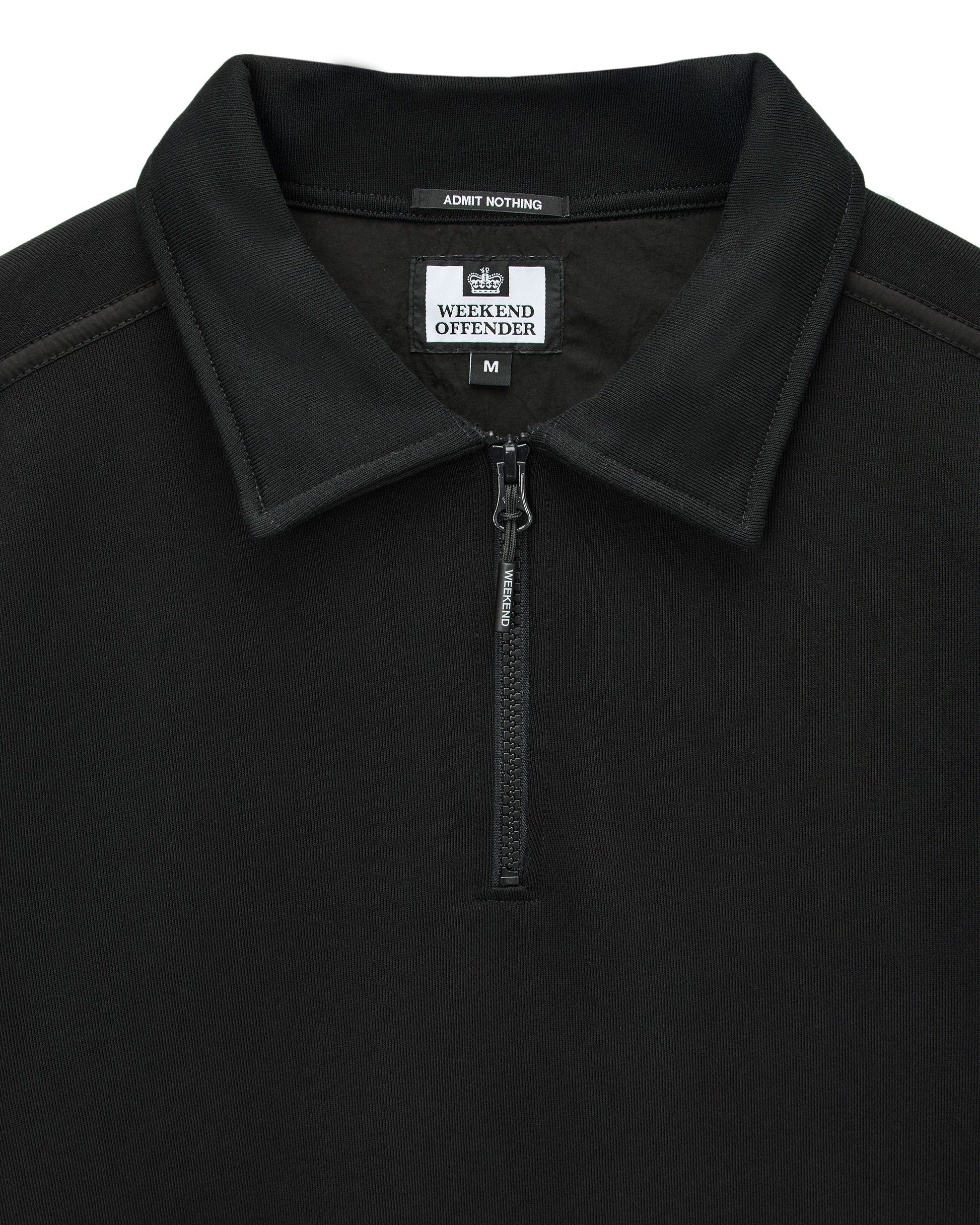 Weekend Offender Sidi Quarter Zip Sweatshirt in Black - RD1 Clothing