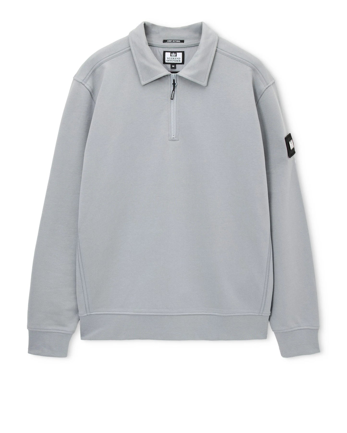 Weekend Offender Sidi Quarter Zip Sweatshirt in Smokey - RD1 Clothing
