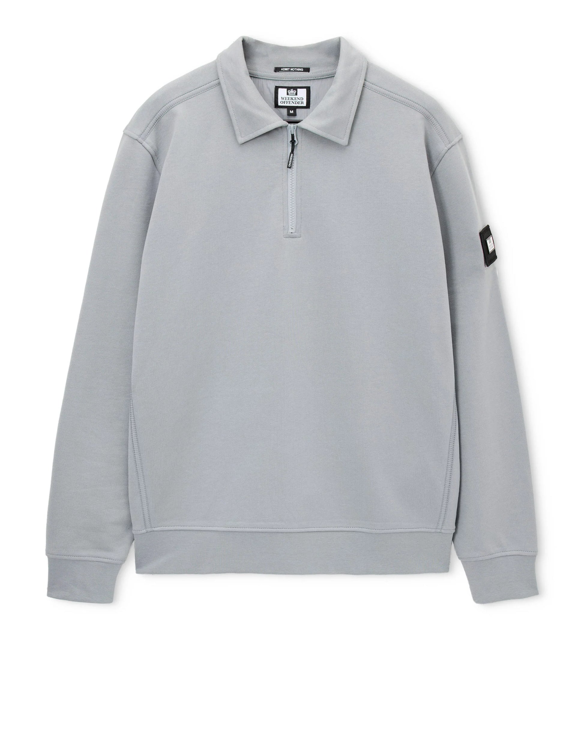 Weekend Offender Sidi Quarter Zip Sweatshirt in Smokey - RD1 Clothing