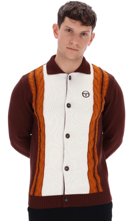 Sergio Tacchini Bruni Knit Bitter Chocolate/Gardenia/Pumpkin Spice - RD1 Clothing