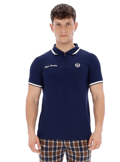 Sergio Tacchini Nanto Zip Polo Navy - RD1 Clothing