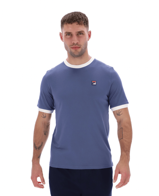 Fila Marconi T-Shirt Vintage Indigo/Gardenia - RD1 Clothing