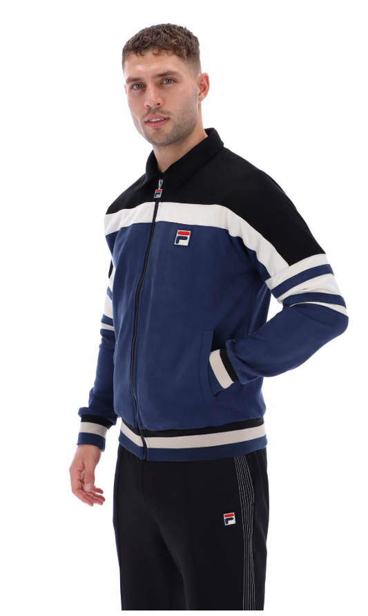 Fila Vintage Creed Track Top Navy/Black/Gardenia - RD1 Clothing