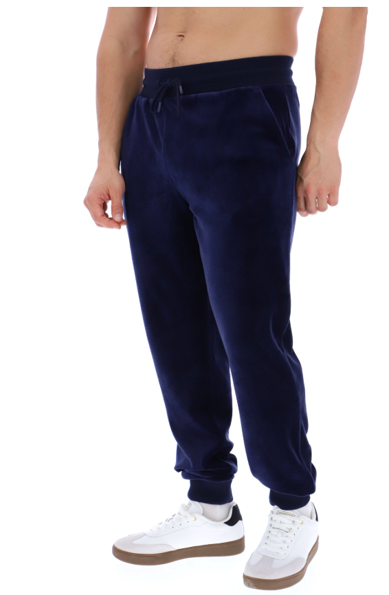 Sergio Tacchini Velour Track Pants Navy - RD1 Clothing