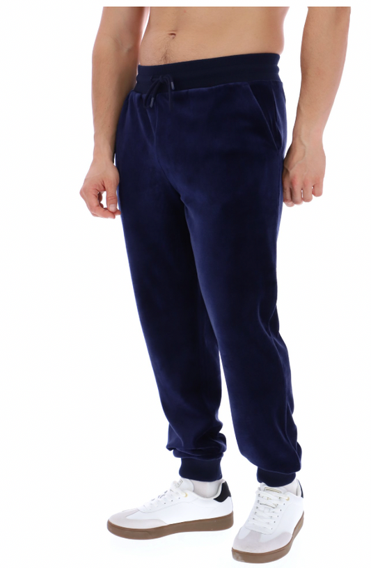 Sergio Tacchini Velour Track Pants Navy - RD1 Clothing