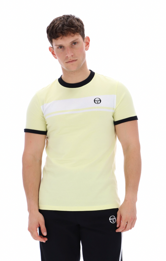 Sergio Tacchini Master T-Shirt Wax Yellow/White/Black - RD1 Clothing