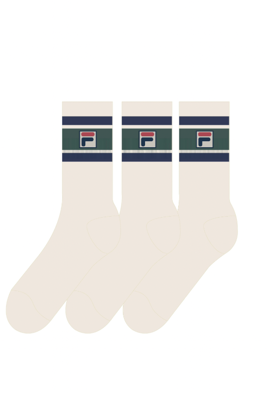 Fila Russell 3 Pack F Box Stripe Socks