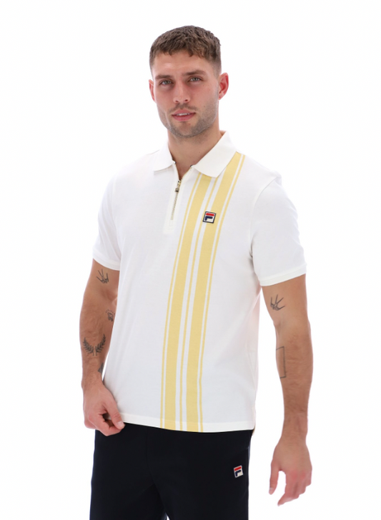 Fila Dario Zipped Polo Gardenia