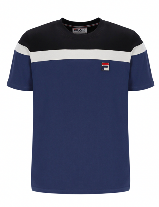Fila Aiden T-Shirt Navy/Black/Gardenia