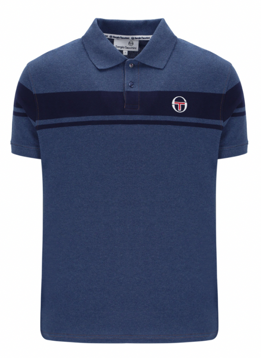 Sergio Tacchini DM Young Line Polo Shirt Mid Denim