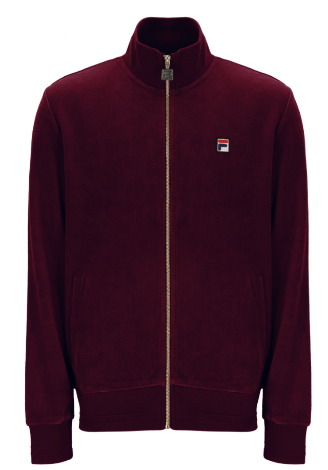 Fila Gold Nero Velour Track Top Fig – Fila Track Top