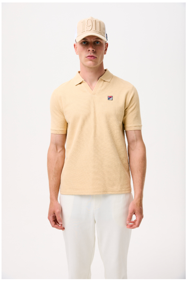 Fila Tristiano Polo Shirt Beige
