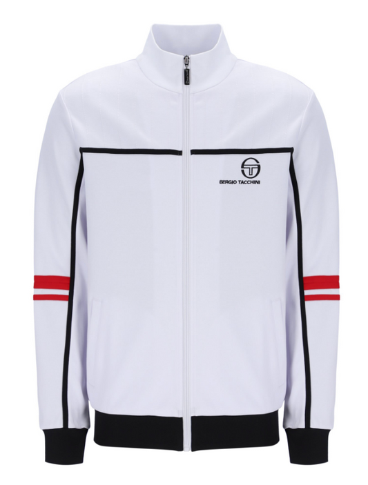 Sergio Tacchini Frankie Track Top White/Black/Adrenaline Rush
