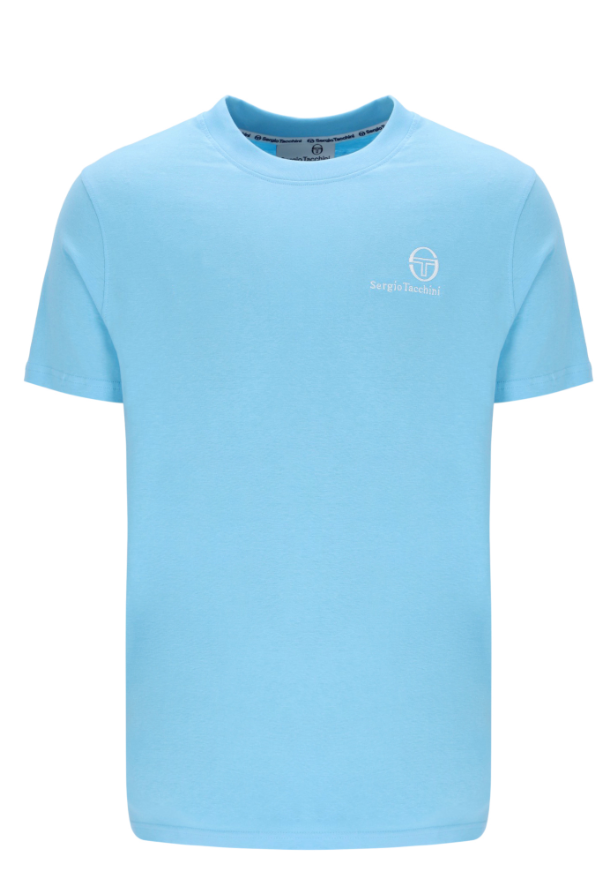 Sergio Tacchini Felton T-Shirt in Baltic Sea color, featuring a casual fit and logo detail on the front.