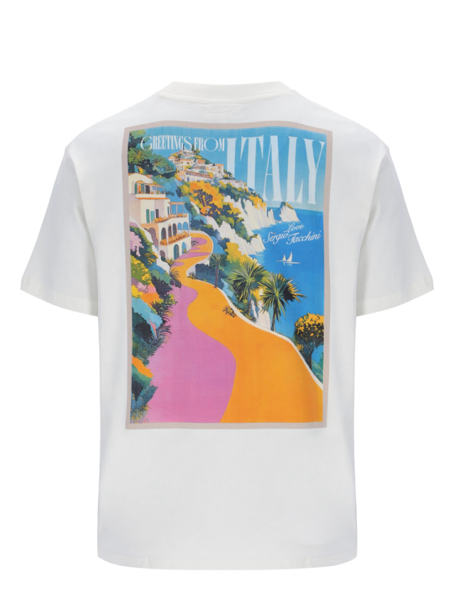 Sergio Tacchini Vacanza Graphic T-Shirt Gardenia