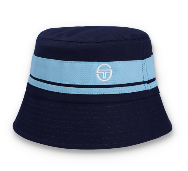 Sergio Tacchini Newsford Bucket Hat Navy/Baltic Sea