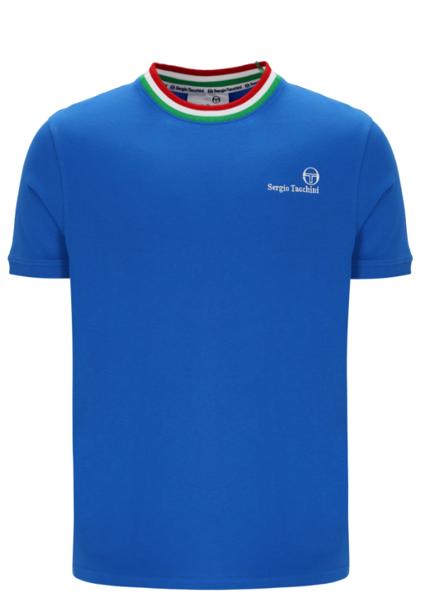 Sergio Tacchini Rainer FC T-Shirt Strong Blue/Fern Green/Adrenaline Rush