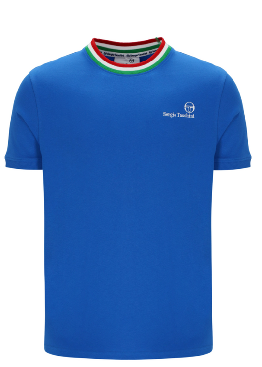 Sergio Tacchini Rainer FC T-Shirt Strong Blue/Fern Green/Adrenaline Rush
