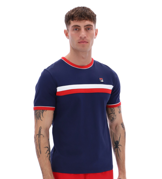 Fila Razee T-Shirt in Navy/Red/White