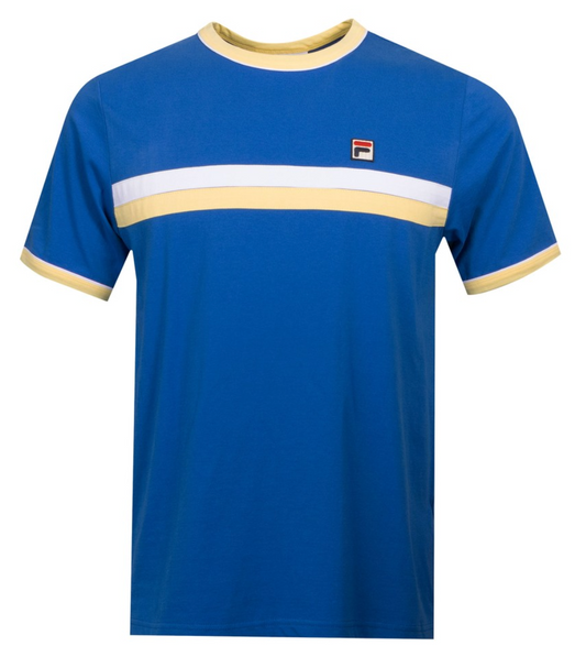 Fila Razee T-Shirt in Turkish Sea/Popcorn/White