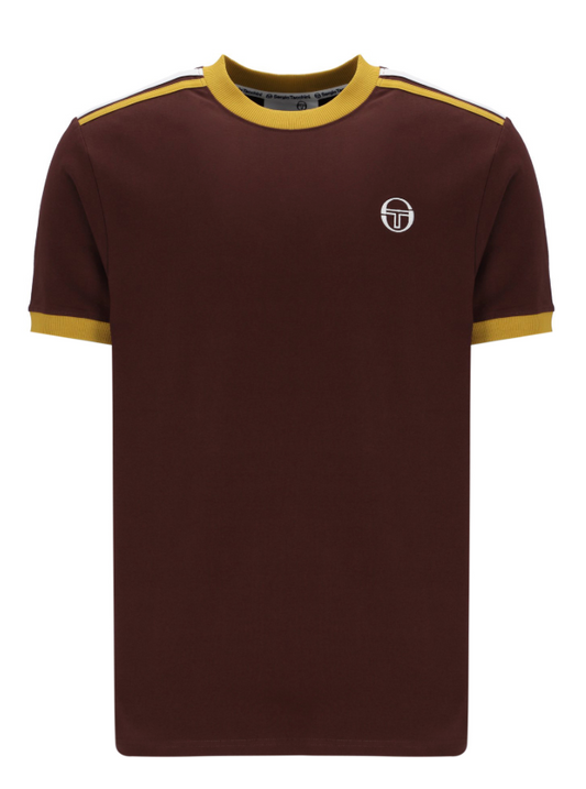 Sergio Tacchini Tristie T-Shirt Bitter Chocolate/Arrowwood/Gardenia