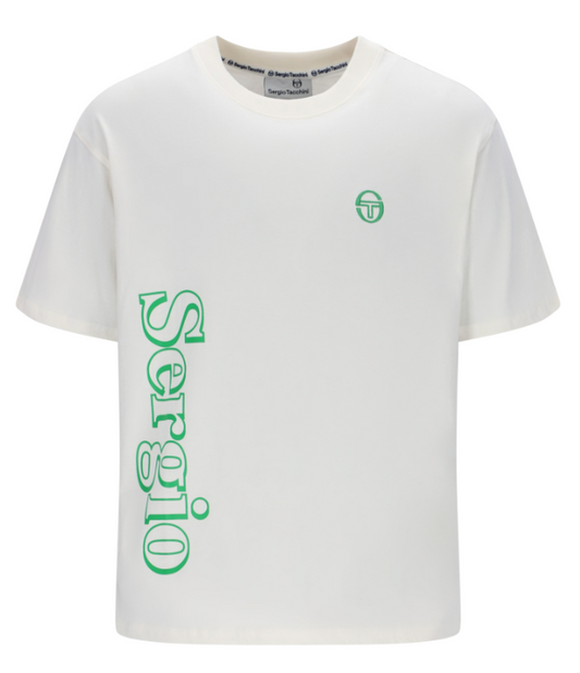 Sergio Tacchini Furato Graphic T-shirt Gardenia