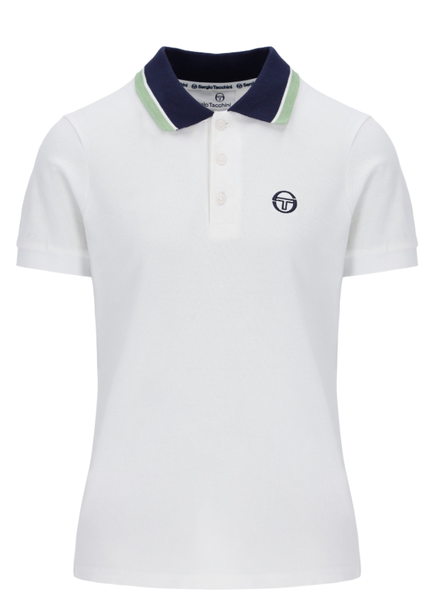Sergio Tacchini Carina Womens Polo Shirt White/Navy