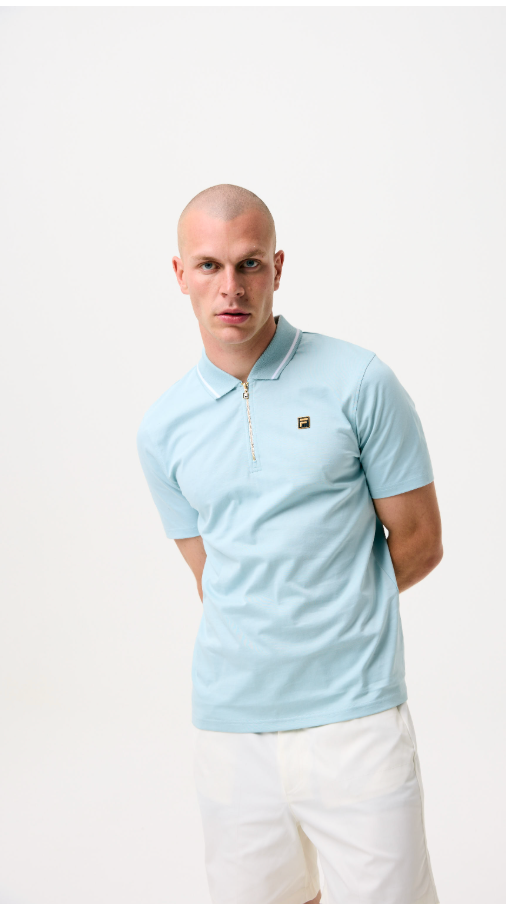 Fila Gold Lemar 2 Polo Shirt Sterling Blue