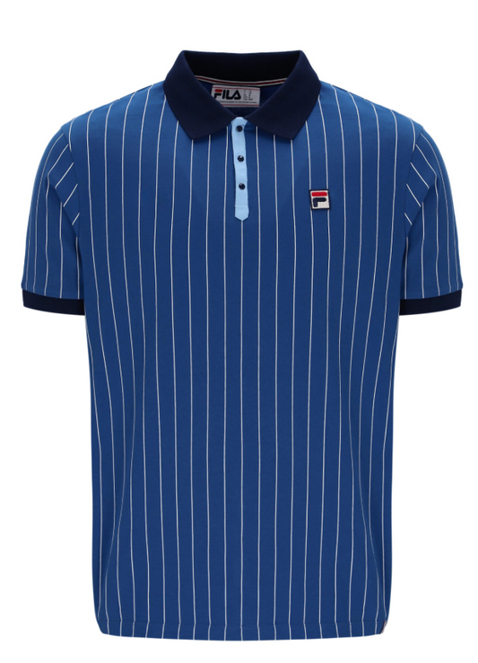 Fila Vintage BB1 Polo Shirt Limoges/White/Frozen Fjord/Navy