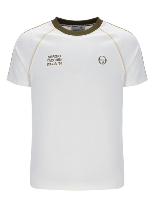 Sergio Tacchini Ghibli Davies T-Shirt Gardenia/Dark Olive/Mojave Desert