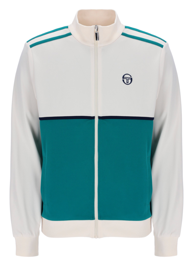 Sergio Tacchini Locchi Track Top Gardenia/Harbour Blue/Navy