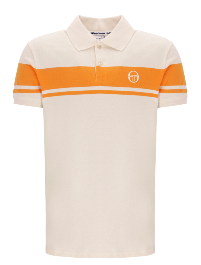 Sergio Tacchini Young Line Polo Shirt Sandshell/Orange Peeper