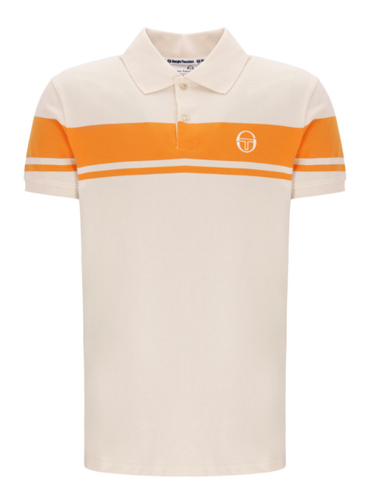 Sergio Tacchini Young Line Polo Shirt Sandshell/Orange Peeper