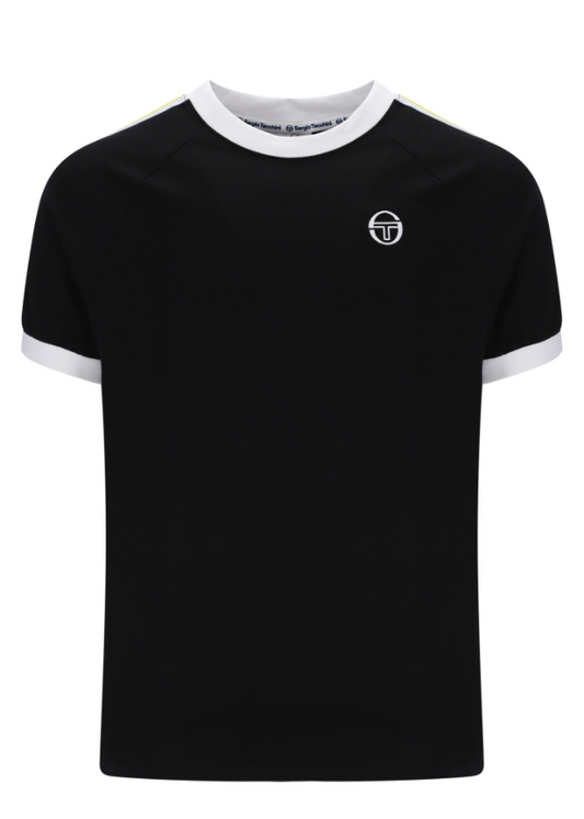 Sergio Tacchini Pino Ringer T-shirt Black/White