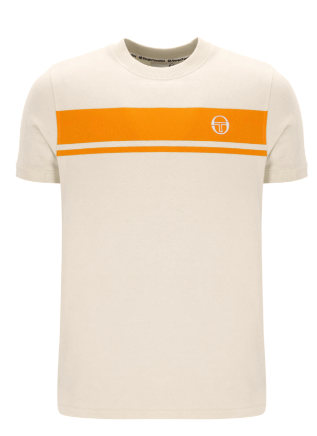 Sergio Tacchini Masters T-Shirt Sandshell/Orange Pepper
