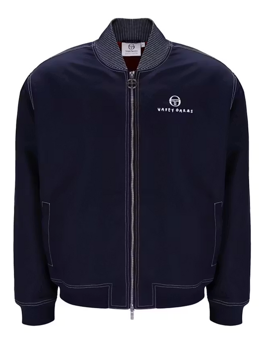 Sergio Tacchini x Wavey Garms Vega Bomber Jacket Navy