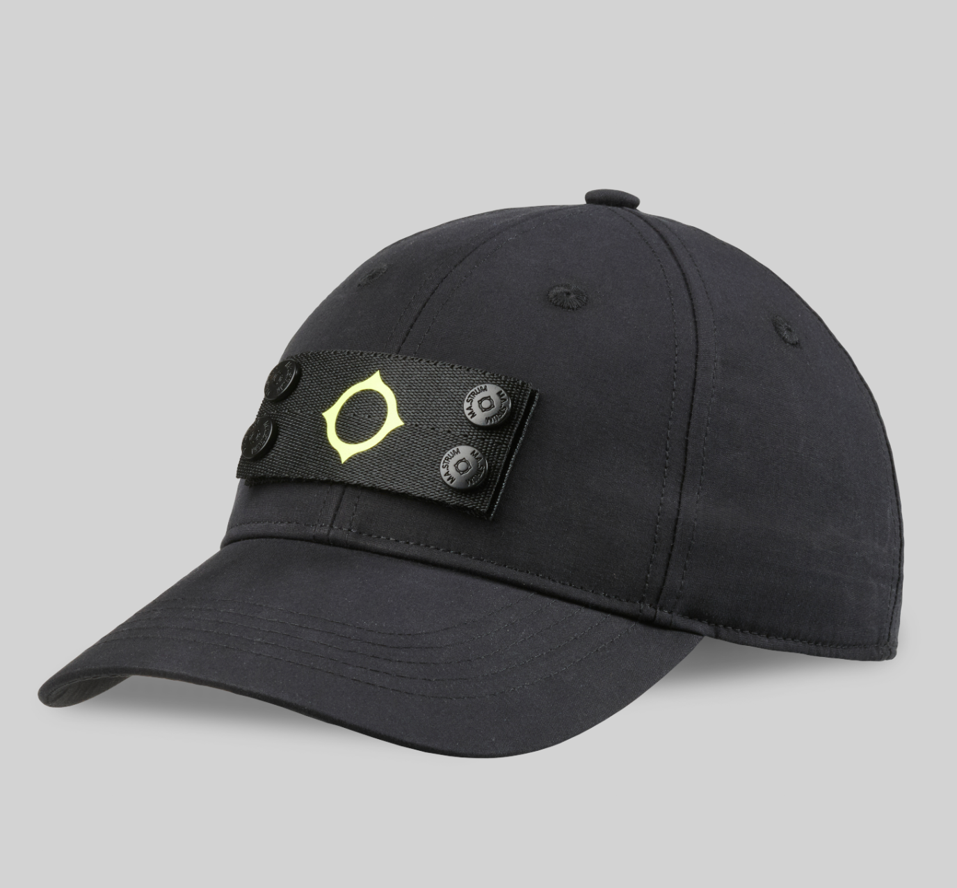 MA.STRUM Badge Baseball Cap Jet Black
