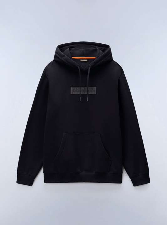 Napapijri Box Logo Hooded Jumper Black Beauty