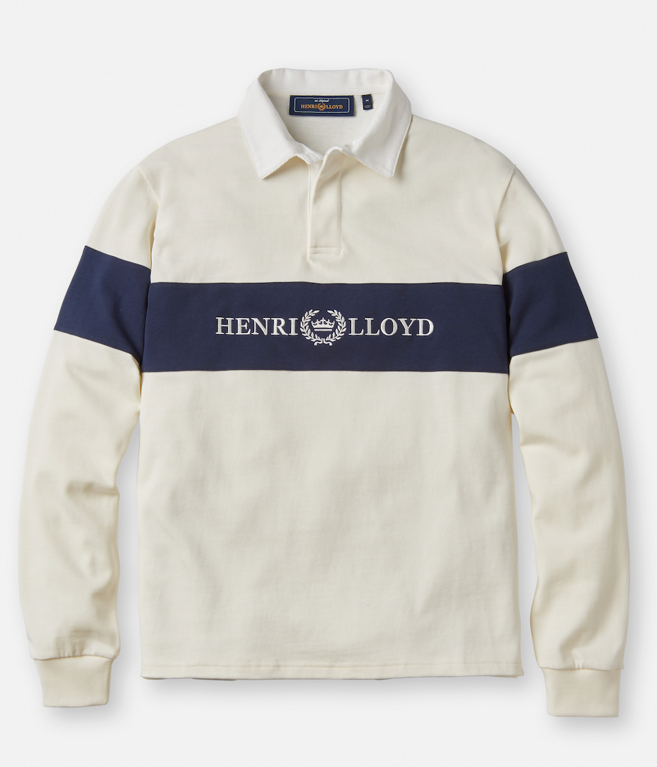 Henri Lloyd Voyager Rugby Shirt In Off White