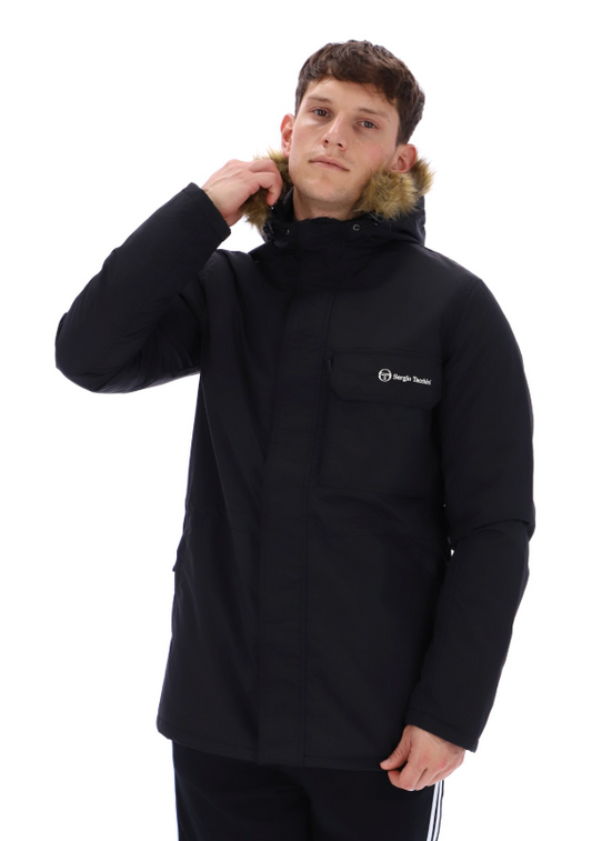 Sergio Tacchini Budge Parka Jacket/Black - RD1 Clothing