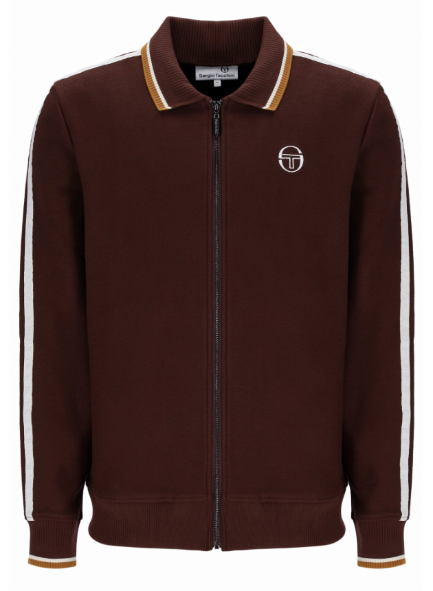 Sergio Tacchini Giorno Track Top Bitter Chocolate - RD1 Clothing
