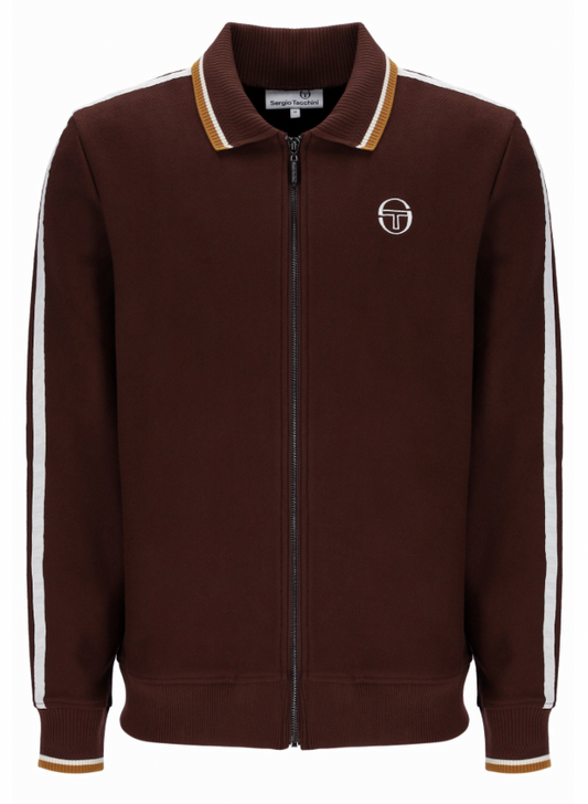 Sergio Tacchini Giorno Track Top Bitter Chocolate