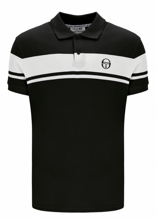 Sergio Tacchini Young Line Polo Shirt Black/White