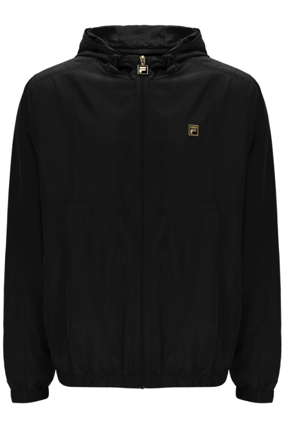 Fila Gold Ian Full Zip Jacket With Seam Detailing in Black