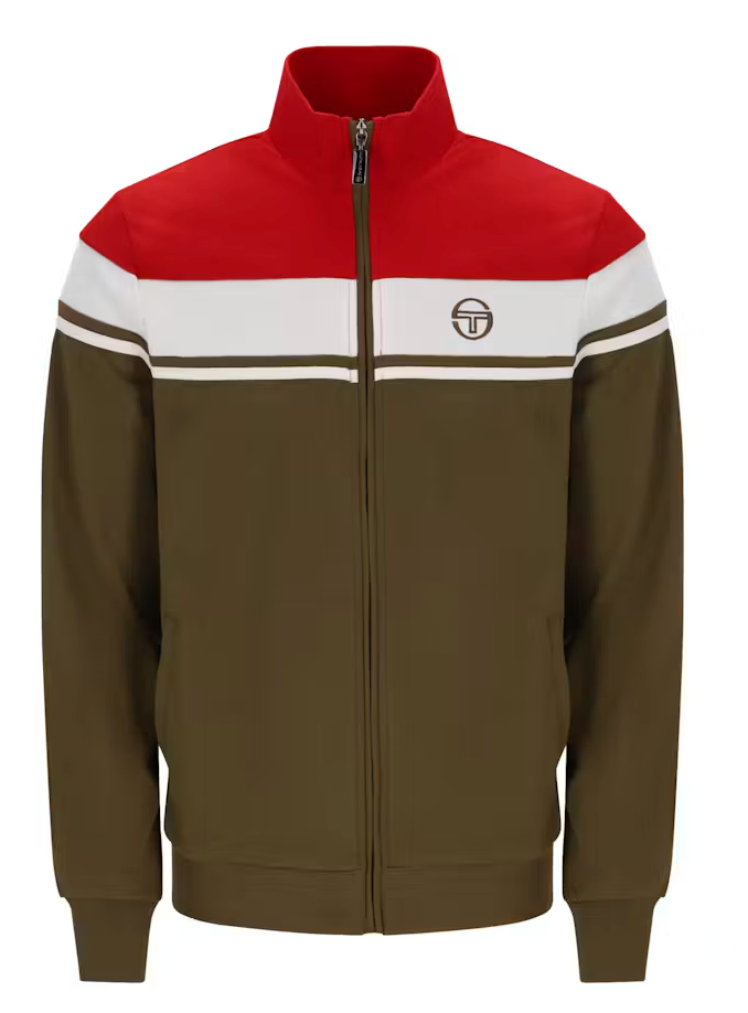 Sergio Tacchini Damarindo Track Top Adrenaline Rush/Gardenia/Dark Olive