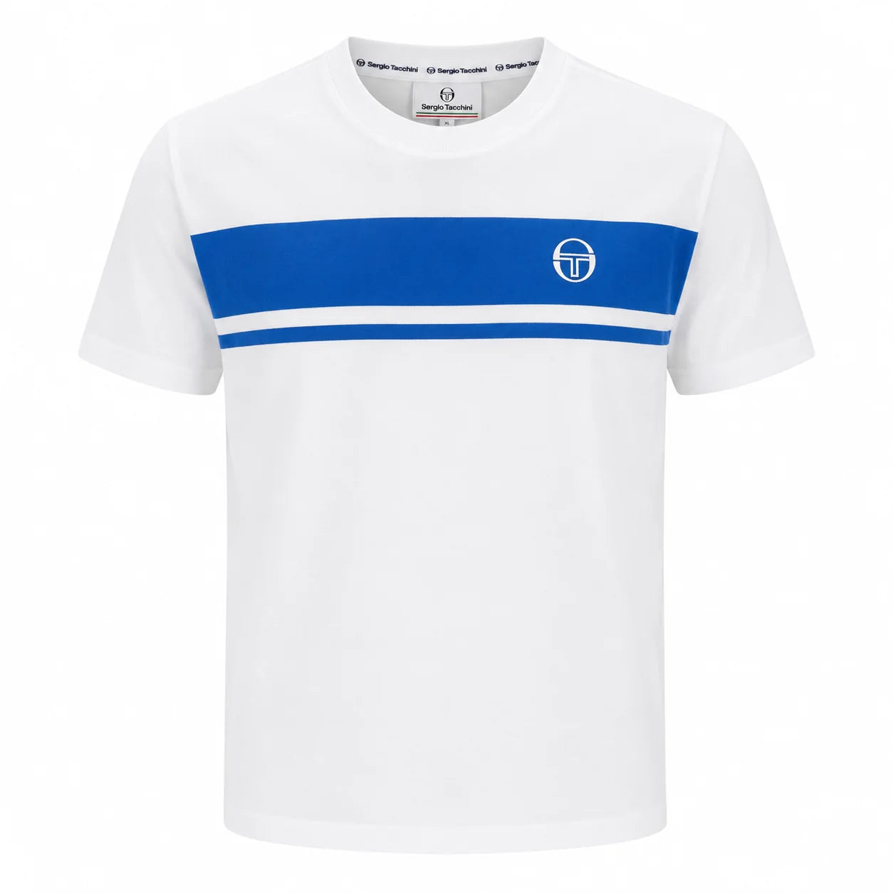 Sergio Tacchini Masters T-Shirt White/Princess Blue