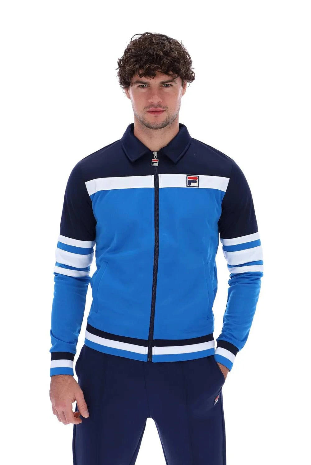 Fila Gene Track Top Blue/Navy/White - RD1 Clothing