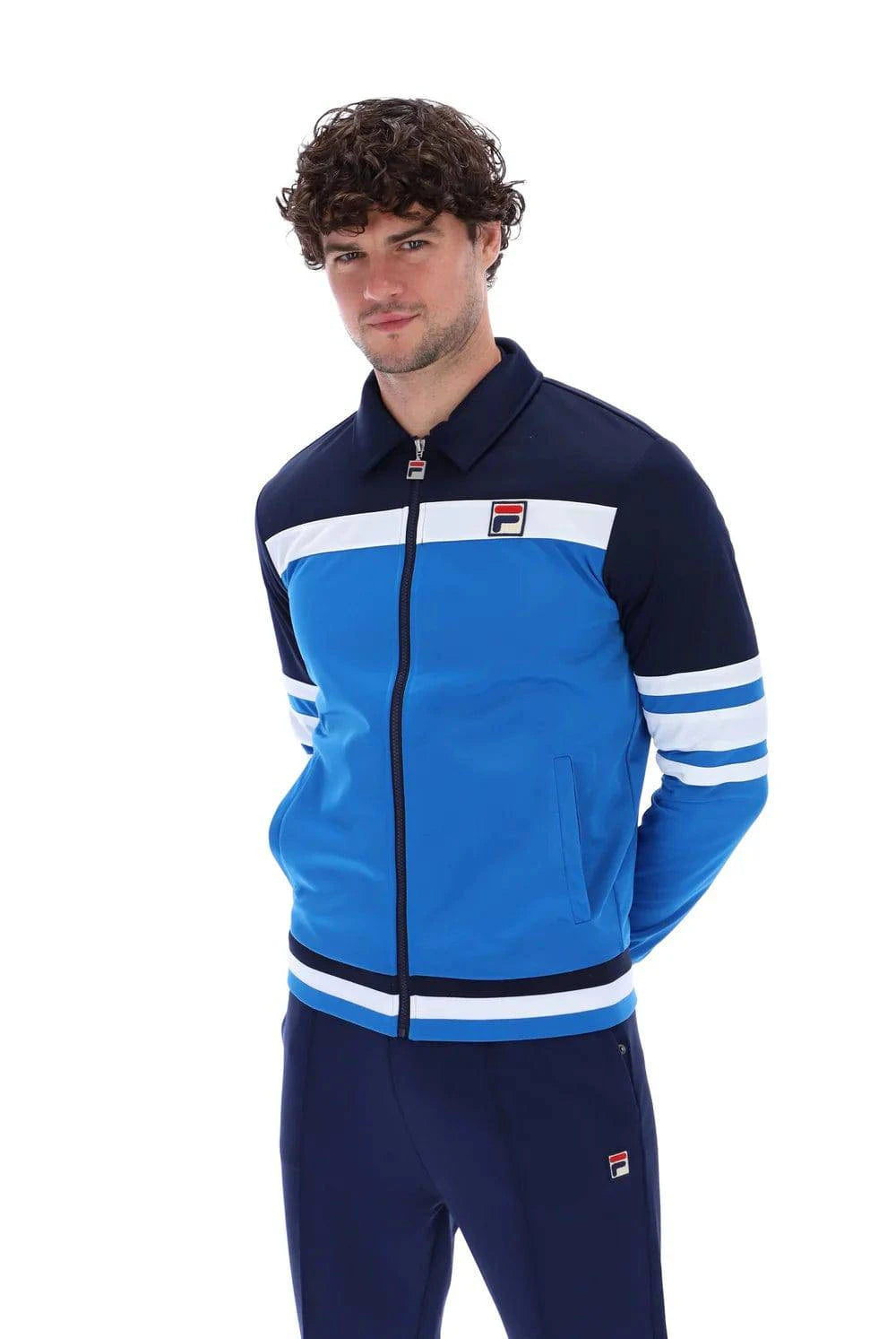 Fila Gene Track Top Blue/Navy/White - RD1 Clothing