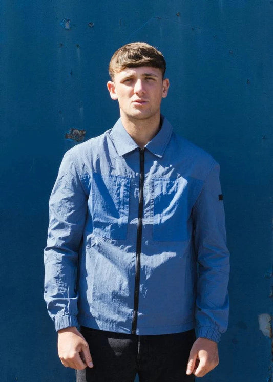 Terrace Cult Brasco Overshirt Steel Blue - RD1 Clothing