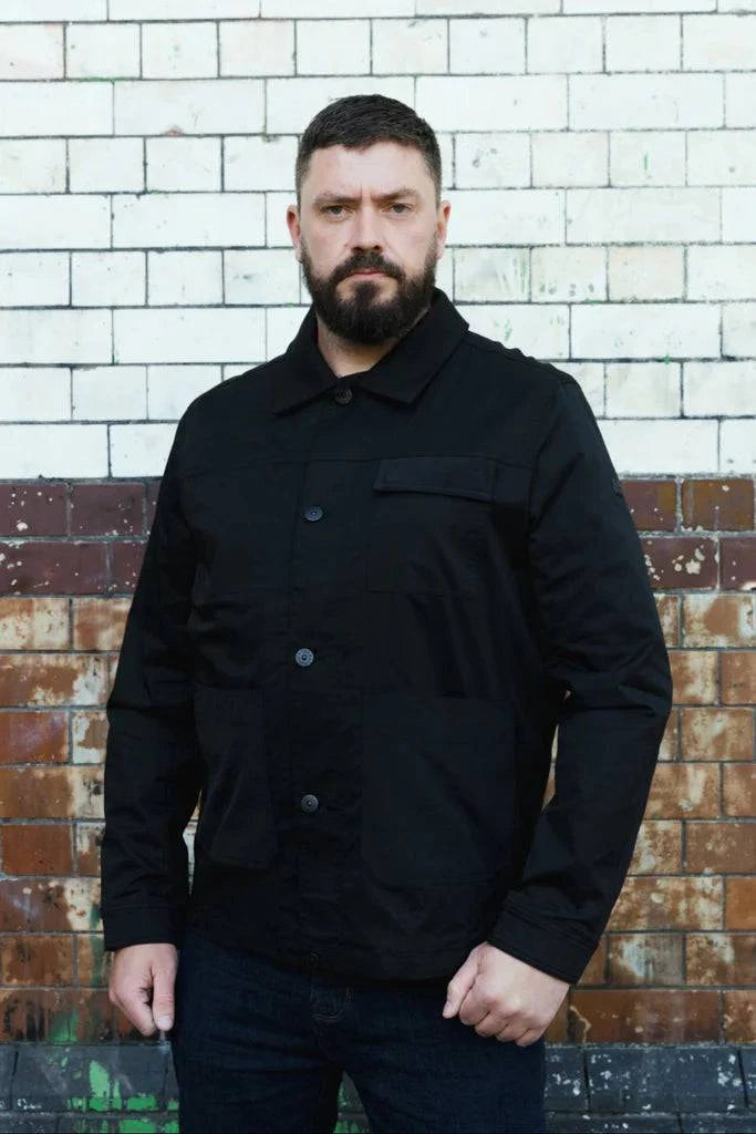 Terrace Cult Vito Overshirt Black - RD1 Clothing